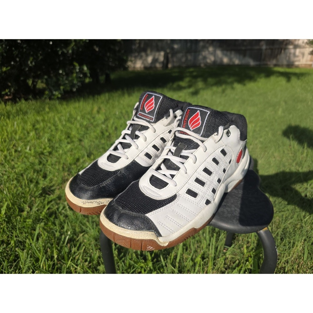 Ektelon Court Shoes Mens White Black Red Gum Sole Racquetball Sneakers